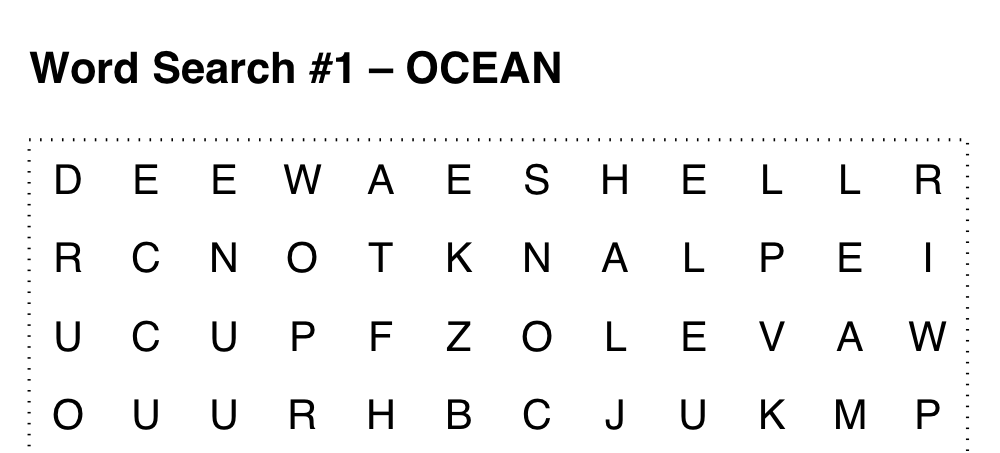 Grid with a dotted outer border