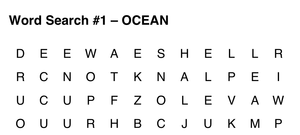 Grid with no outer border