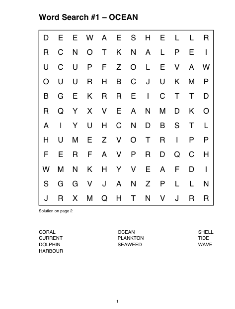 One puzzle filling the page