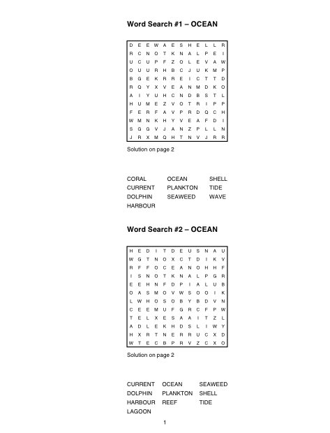 Two puzzles stacked on one page